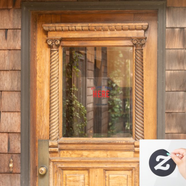 STYLISH MODERN CUSTOM PARTIAL TRANSPARENT BRANDED (Home Door)