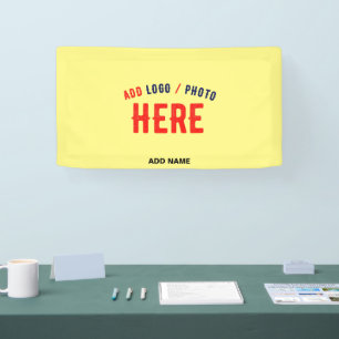 STYLISH MODERN CUSTOM PASTEL YELLOW VERIFIED BRAND BANNER