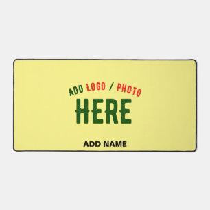 STYLISH MODERN CUSTOM PASTEL YELLOW VERIFIED BRAND DESK MAT