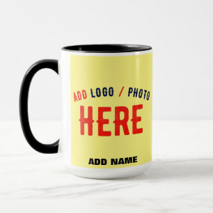 STYLISH MODERN CUSTOM PASTEL YELLOW VERIFIED BRAND MUG