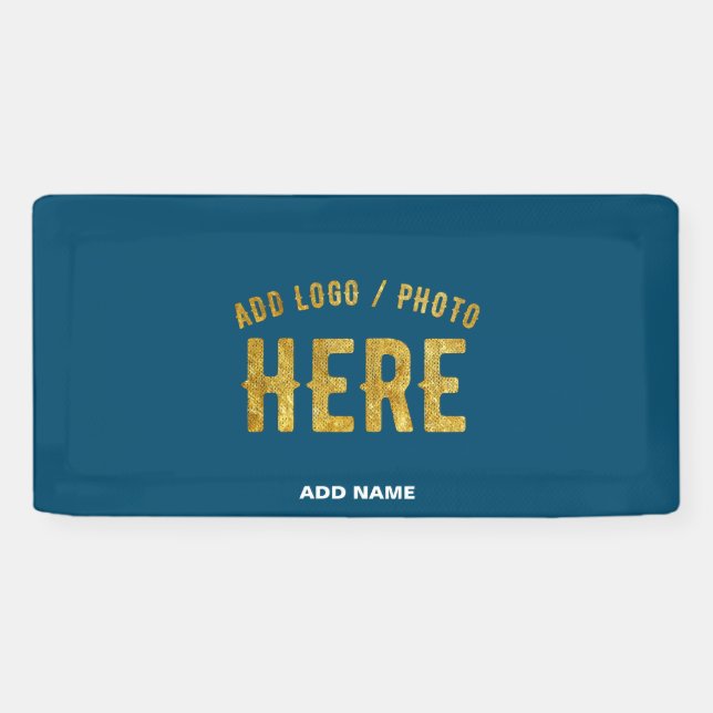 STYLISH MODERN CUSTOM PRUSSIAN BLUE VERIFIED BRAND BANNER (Horizontal)