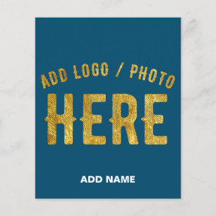 STYLISH MODERN CUSTOM PRUSSIAN BLUE VERIFIED BRAND FLYER