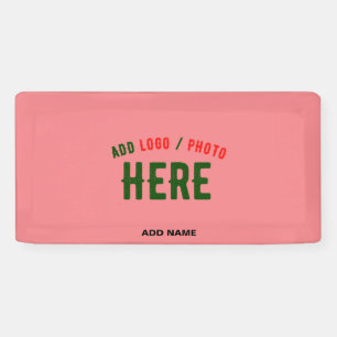 STYLISH MODERN CUSTOM SALMON PINK VERIFIED BRANDED BANNER