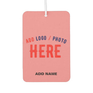 STYLISH MODERN CUSTOM SALMON PINK VERIFIED BRANDED CAR AIR FRESHENER