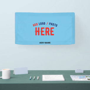 STYLISH MODERN CUSTOM SWAG SKY BLUE VERIFIED BRAND BANNER