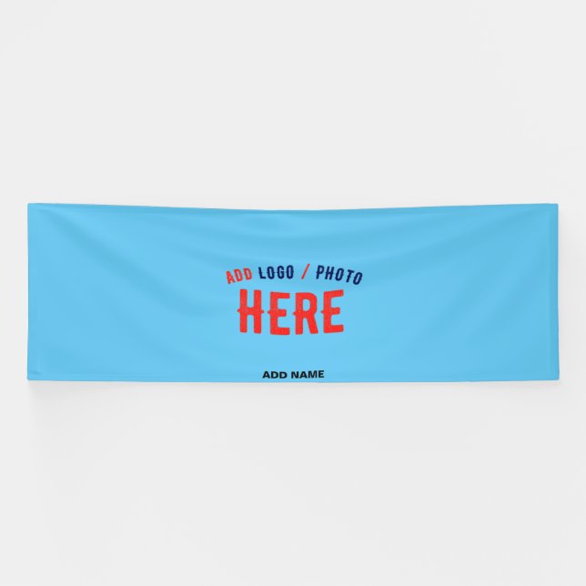 STYLISH MODERN CUSTOM SWAG SKY BLUE VERIFIED BRAND BANNER (Horizontal)