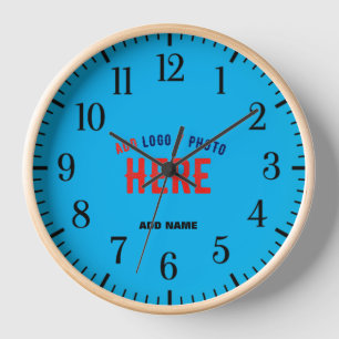 STYLISH MODERN CUSTOM SWAG SKY BLUE VERIFIED BRAND CLOCK