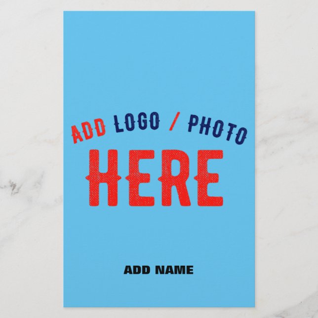 STYLISH MODERN CUSTOM SWAG SKY BLUE VERIFIED BRAND FLYER (Front)