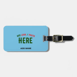 STYLISH MODERN CUSTOM SWAG SKY BLUE VERIFIED BRAND LUGGAGE TAG