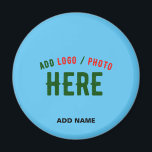 STYLISH MODERN CUSTOM SWAG SKY BLUE VERIFIED BRAND MAGNET<br><div class="desc">THIS IS A DESIGN FITTING FOR CUSTOMERS.YOU CAN CHANGE, RESIZE OR ADD LOGO, PHOTO, TEXT AND COLOURS THE WAY YOU LIKE.THANK YOU.</div>