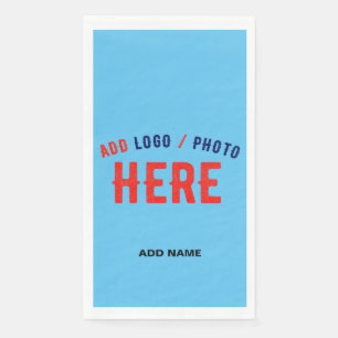 STYLISH MODERN CUSTOM SWAG SKY BLUE VERIFIED BRAND NAPKIN