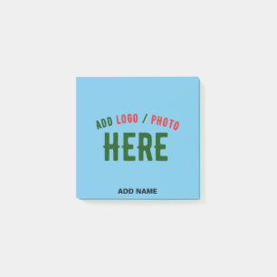STYLISH MODERN CUSTOM SWAG SKY BLUE VERIFIED BRAND POST-IT NOTES