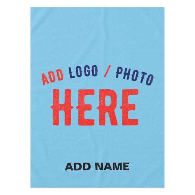 STYLISH MODERN CUSTOM SWAG SKY BLUE VERIFIED BRAND TABLECLOTH (Front)