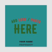 STYLISH MODERN CUSTOM TEAL GREEN VERIFIED BRANDED