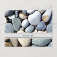 Stylish Modern Custom Text Colourful Pebble Stones