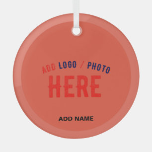 STYLISH MODERN CUSTOM TOMATO RED VERIFIED BRANDED GLASS TREE DECORATION