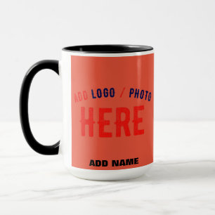 STYLISH MODERN CUSTOM TOMATO RED VERIFIED BRANDED MUG