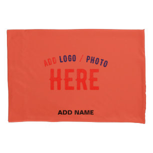 STYLISH MODERN CUSTOM TOMATO RED VERIFIED BRANDED PILLOWCASE