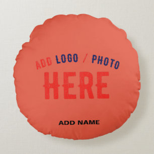 STYLISH MODERN CUSTOM TOMATO RED VERIFIED BRANDED ROUND CUSHION