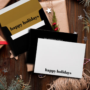 Stylish Modern Customised Return Address Christmas Envelope