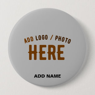 STYLISH MODERN CUSTOMIZABLE ASH VERIFIED BRANDED 10 CM ROUND BADGE
