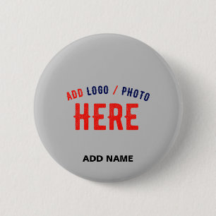 STYLISH MODERN CUSTOMIZABLE ASH VERIFIED BRANDED 6 CM ROUND BADGE