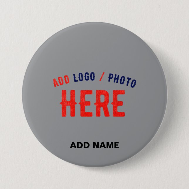 STYLISH MODERN CUSTOMIZABLE ASH VERIFIED BRANDED 7.5 CM ROUND BADGE (Front)