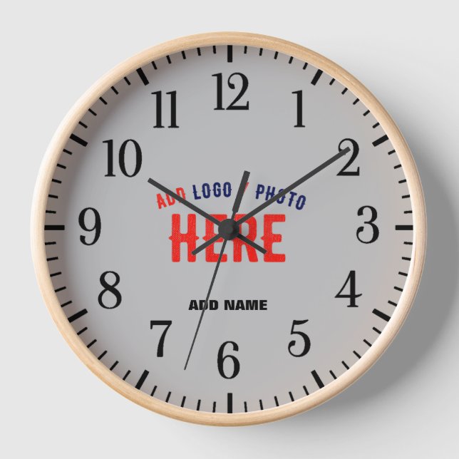 STYLISH MODERN CUSTOMIZABLE ASH VERIFIED BRANDED CLOCK (Front)
