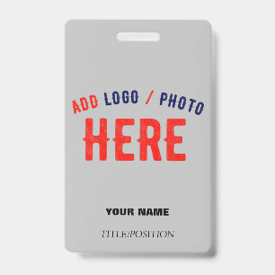 STYLISH MODERN CUSTOMIZABLE ASH VERIFIED BRANDED ID BADGE