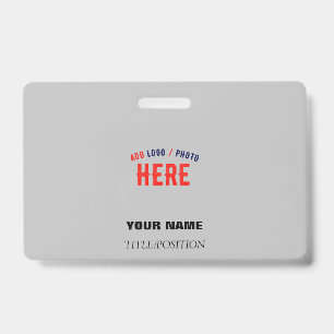 STYLISH MODERN CUSTOMIZABLE ASH VERIFIED BRANDED ID BADGE