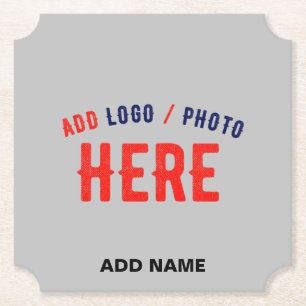 STYLISH MODERN CUSTOMIZABLE ASH VERIFIED BRANDED PAPER COASTER