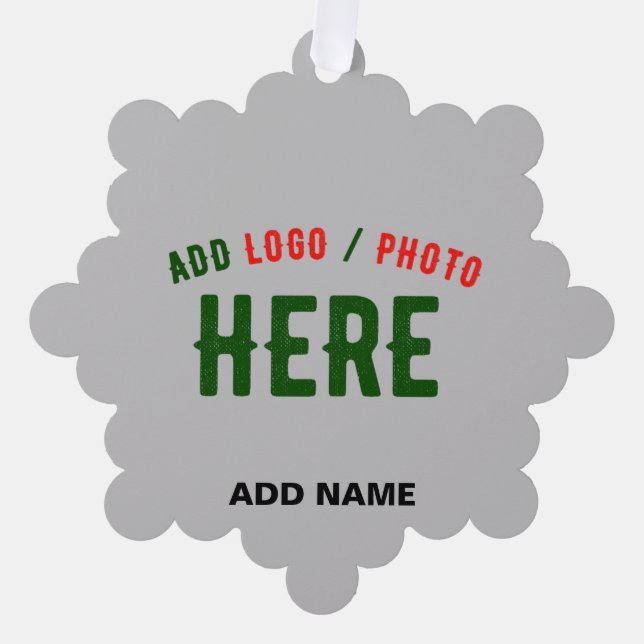 STYLISH MODERN CUSTOMIZABLE ASH VERIFIED BRANDED TREE DECORATION CARD (Front)