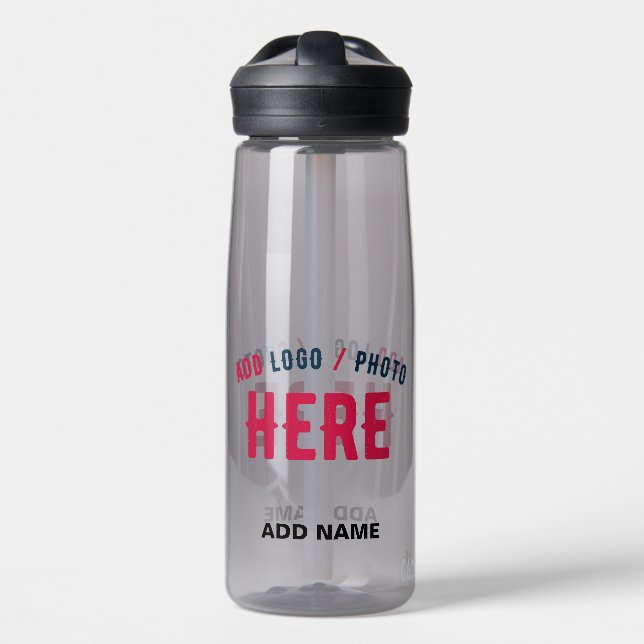 STYLISH MODERN CUSTOMIZABLE ASH VERIFIED BRANDED WATER BOTTLE (Front)