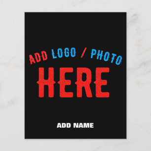 STYLISH MODERN CUSTOMIZABLE BLACK VERIFIED BRAND FLYER