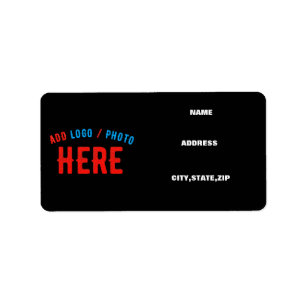 STYLISH MODERN CUSTOMIZABLE BLACK VERIFIED BRAND LABEL