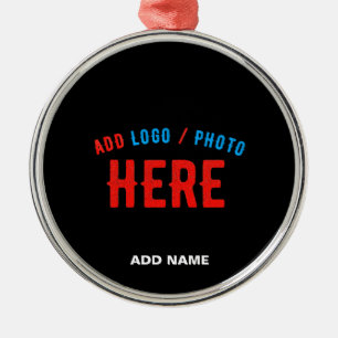 STYLISH MODERN CUSTOMIZABLE BLACK VERIFIED BRAND METAL ORNAMENT