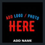 STYLISH MODERN CUSTOMIZABLE BLACK VERIFIED BRAND POSTER<br><div class="desc">THIS IS A DESIGN FITTING FOR EVERYONE.YOU CAN CHANGE, RESIZE OR ADD LOGO, PHOTO, TEXT AND COLOURS THE WAY YOU LIKE.THANK YOU.</div>