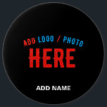STYLISH MODERN CUSTOMIZABLE BLACK VERIFIED BRANDED 6 CM ROUND BADGE<br><div class="desc">THIS IS A DESIGN FITTING FOR EVERYONE.YOU CAN CHANGE, RESIZE OR ADD LOGO, PHOTO, TEXT AND COLOURS THE WAY YOU LIKE.THANK YOU.</div>