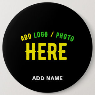 STYLISH MODERN CUSTOMIZABLE BLACK VERIFIED BRANDED 6 CM ROUND BADGE