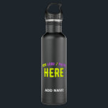 STYLISH MODERN CUSTOMIZABLE BLACK VERIFIED BRANDED 710 ML WATER BOTTLE<br><div class="desc">THIS IS A DESIGN FITTING FOR CUSTOMERS.YOU CAN CHANGE, RESIZE OR ADD LOGO, PHOTO, TEXT AND COLOURS THE WAY YOU LIKE.THANK YOU.</div>
