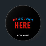 STYLISH MODERN CUSTOMIZABLE BLACK VERIFIED BRANDED 7.5 CM ROUND BADGE<br><div class="desc">THIS IS A DESIGN FITTING FOR EVERYONE.YOU CAN CHANGE, RESIZE OR ADD LOGO, PHOTO, TEXT AND COLOURS THE WAY YOU LIKE.THANK YOU.</div>