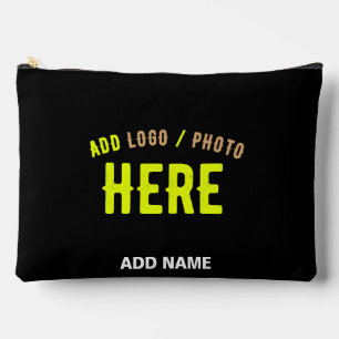 STYLISH MODERN CUSTOMIZABLE BLACK VERIFIED BRANDED ACCESSORY POUCH