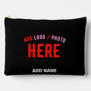 STYLISH MODERN CUSTOMIZABLE BLACK VERIFIED BRANDED ACCESSORY POUCH