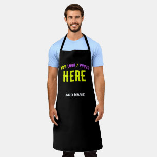 STYLISH MODERN CUSTOMIZABLE BLACK VERIFIED BRANDED APRON