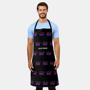 STYLISH MODERN CUSTOMIZABLE BLACK VERIFIED BRANDED APRON