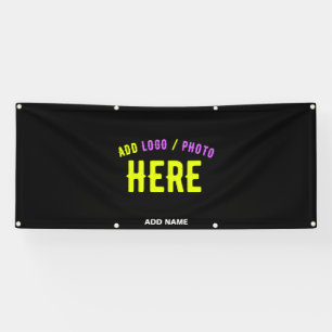 STYLISH MODERN CUSTOMIZABLE BLACK VERIFIED BRANDED BANNER