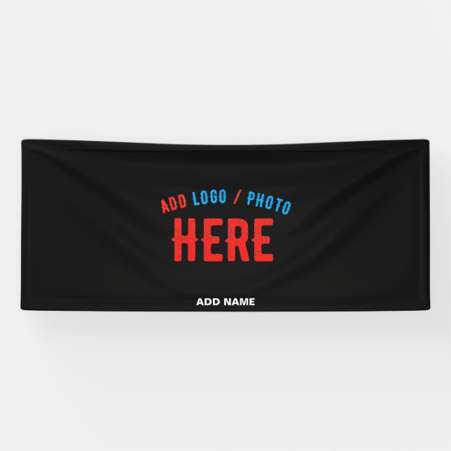 STYLISH MODERN CUSTOMIZABLE BLACK VERIFIED BRANDED BANNER (Horizontal)