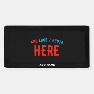 STYLISH MODERN CUSTOMIZABLE BLACK VERIFIED BRANDED BANNER