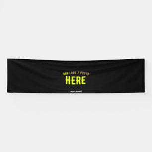 STYLISH MODERN CUSTOMIZABLE BLACK VERIFIED BRANDED BANNER