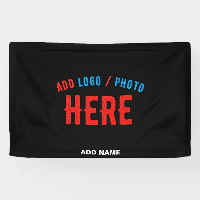 STYLISH MODERN CUSTOMIZABLE BLACK VERIFIED BRANDED BANNER (Horizontal)